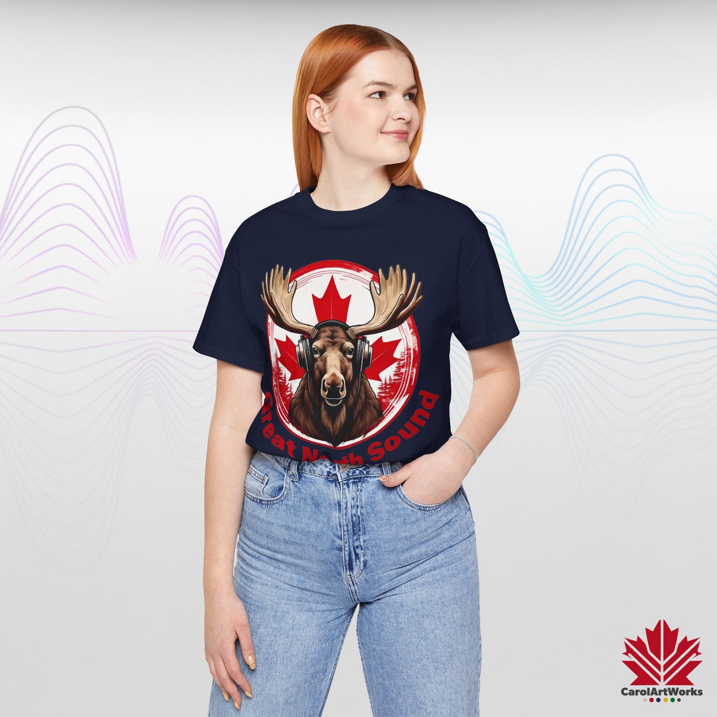"Great North Sound" True North Sound Unisex Short Sleeve Tee - Maple Beats and Style