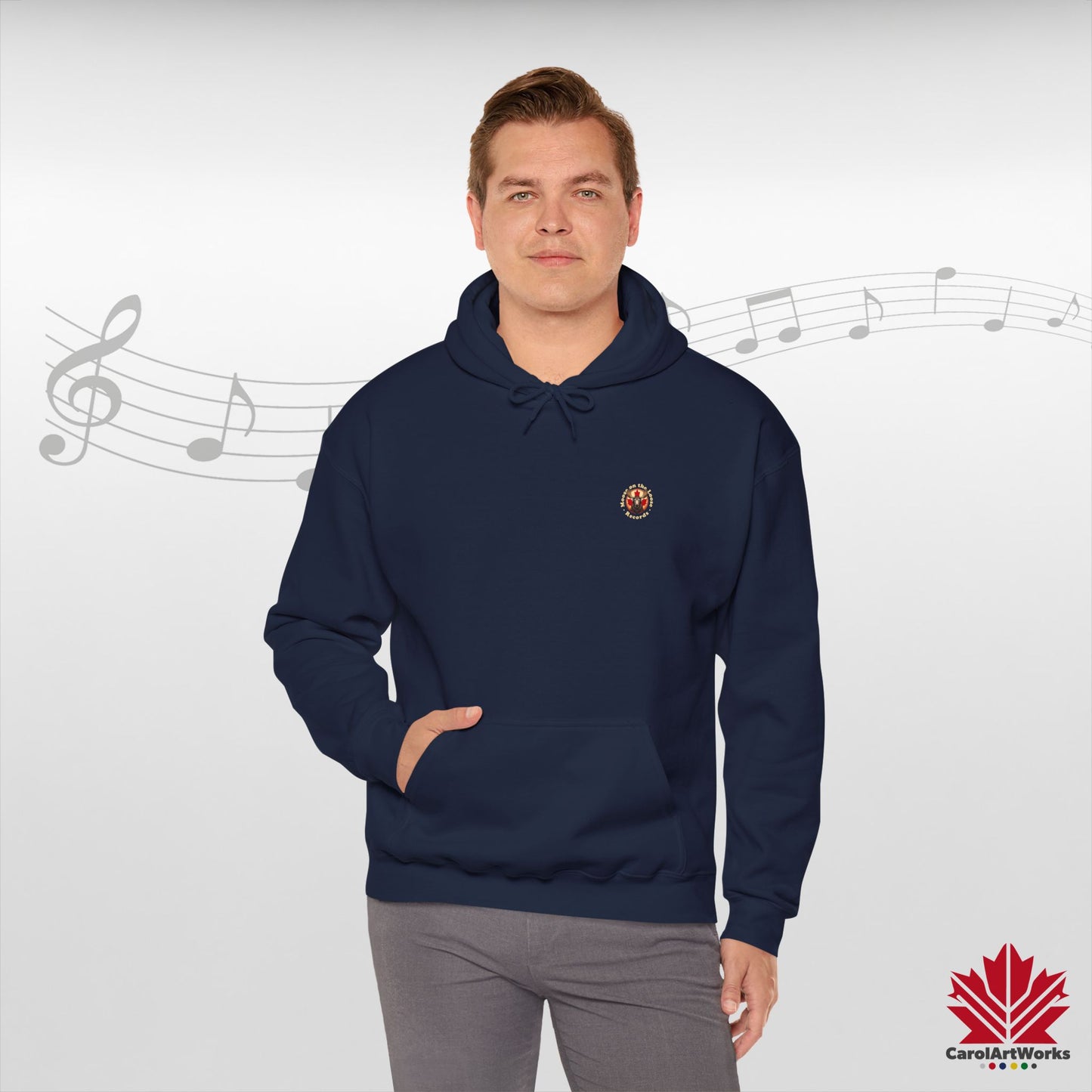 “Moose on the Loose Records” Unisex Hoodie – The Beat of Canada in Cozy Comfort