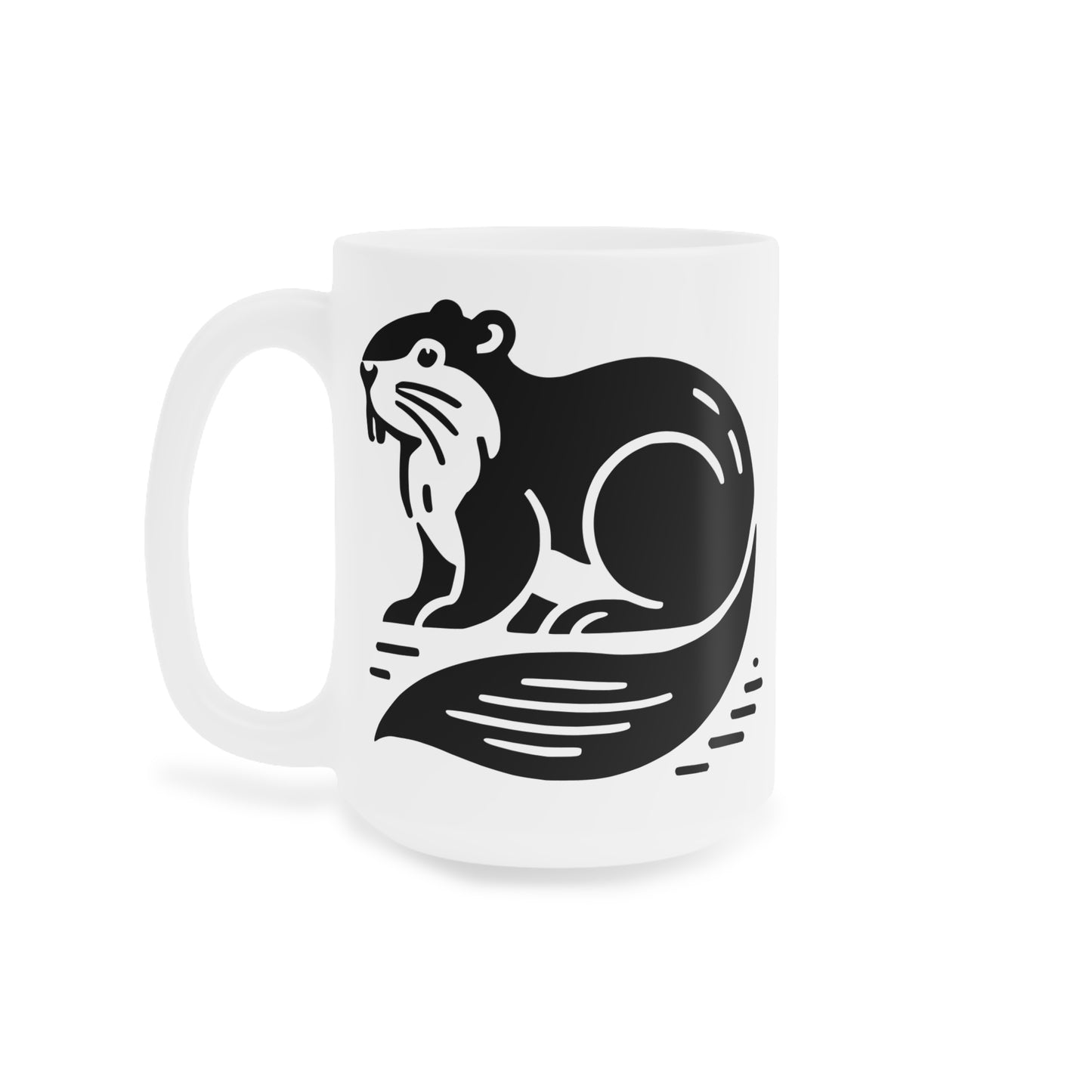 scandinavian minimalistic BEAVER - Ceramic Mugs (11oz\15oz\20oz)