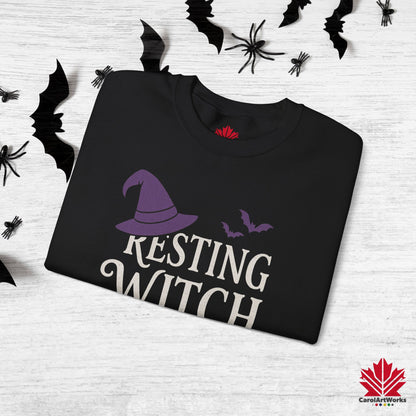 Resting Witch Face – Unisex Sweatshirt for Halloween Lovers