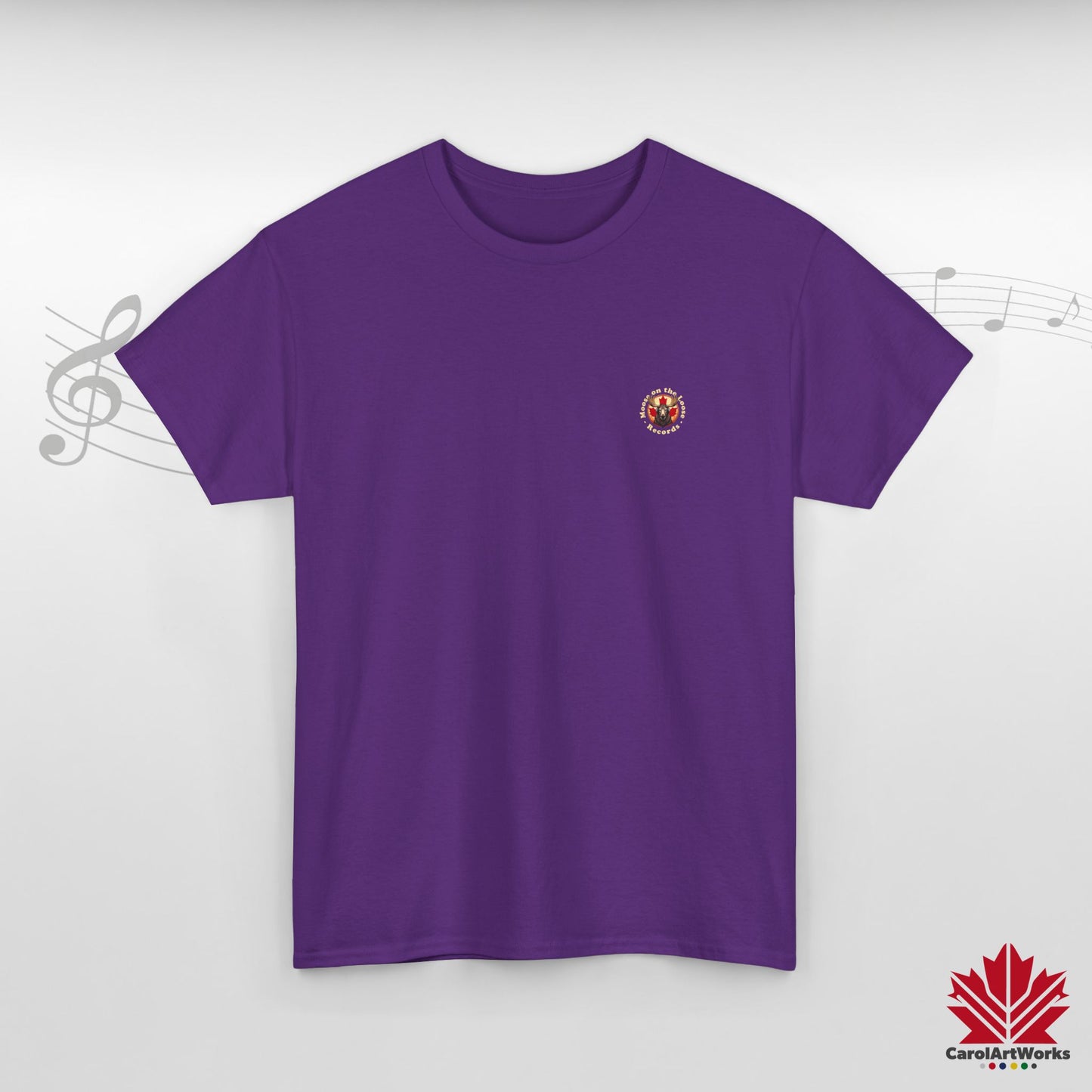 "Moose on the Loose Records" Classic Cotton Tee - Wear the Sound of Canada