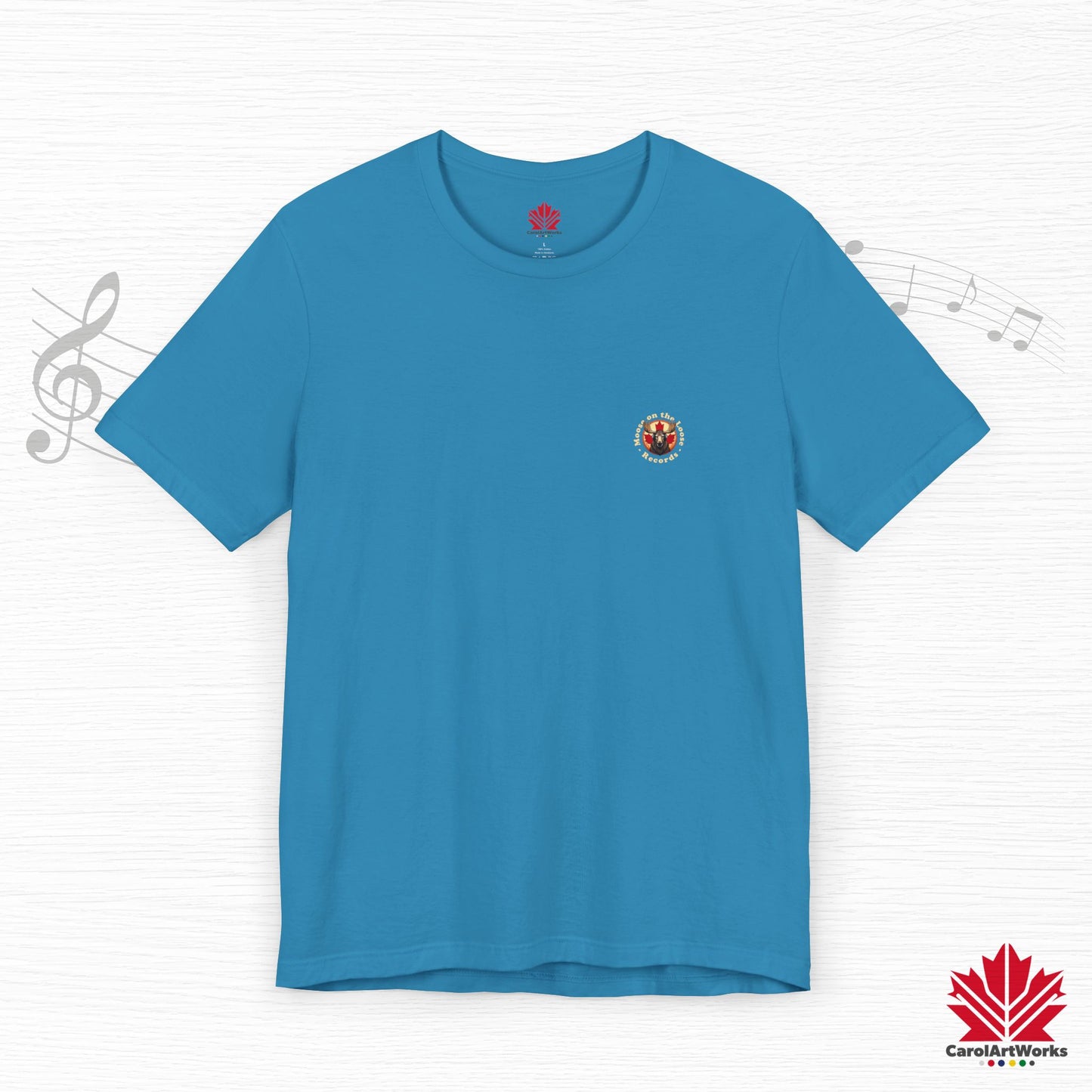 “Moose on the Loose Records” Unisex Short Sleeve Tee – A Hit for Every Playlist