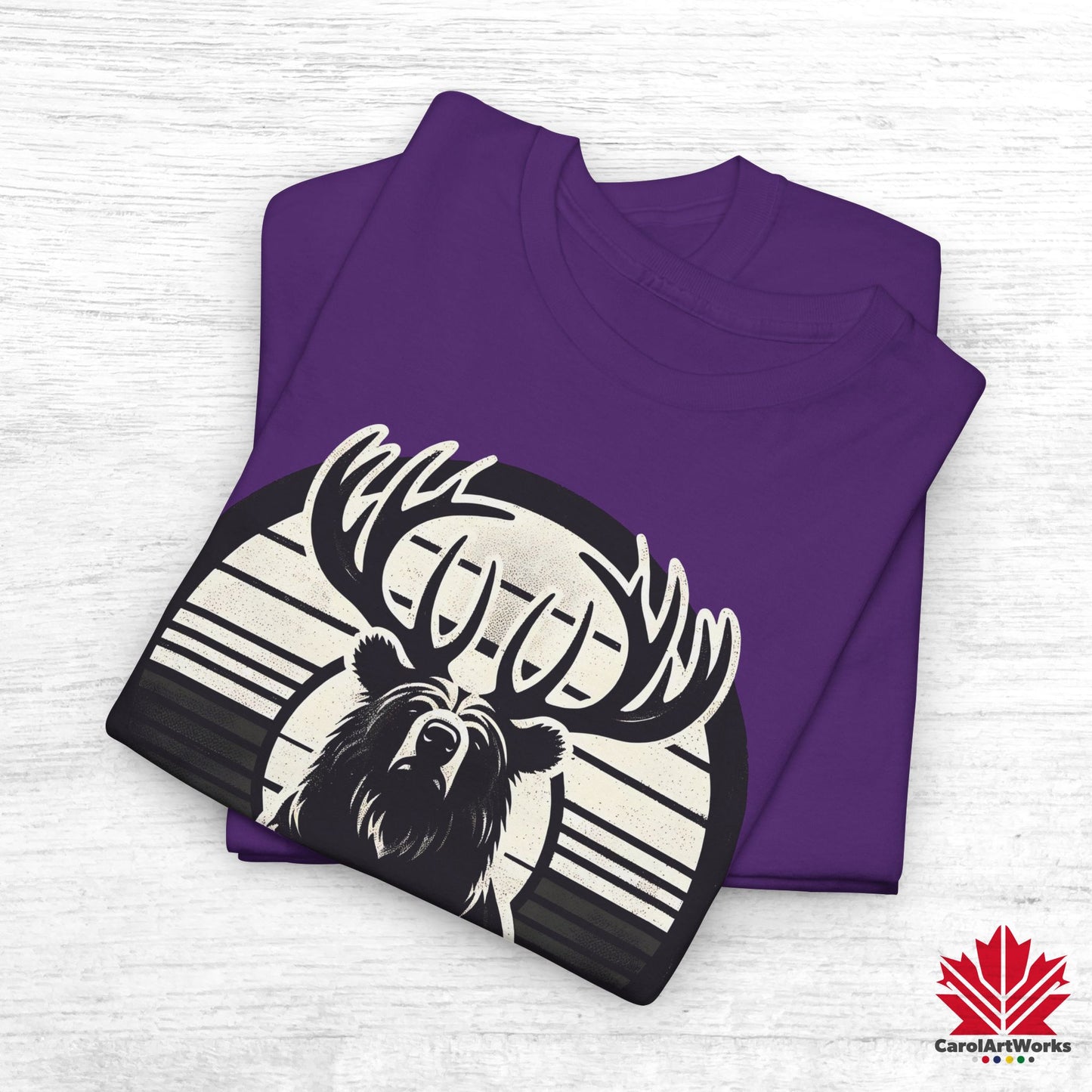 “Wild & Free” Unisex Cotton Tee – Nature Inspired Graphic T-Shirt