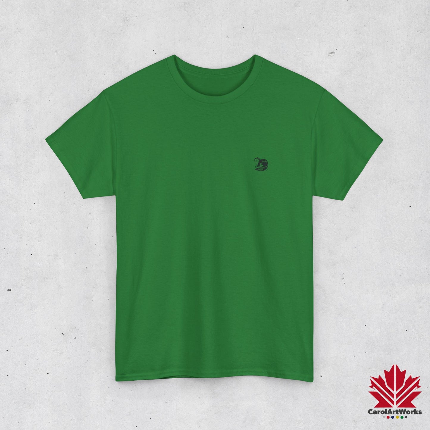 scandinavian minimalistic BEAVER Design Unisex Cotton Tee – Soft and Comfortable Everyday Wear