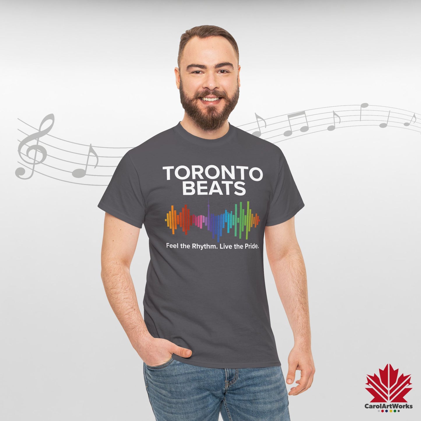 Toronto Beats Classic Cotton Tee – Where Pride Meets Pulse.