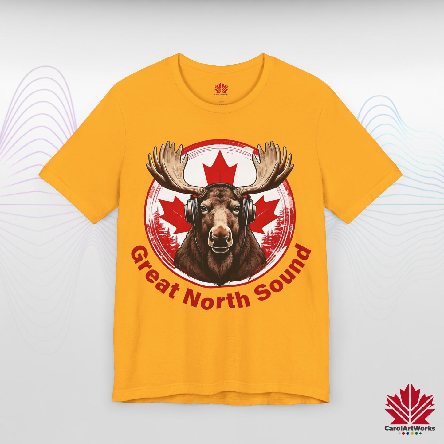 "Great North Sound" True North Sound Unisex Short Sleeve Tee - Maple Beats and Style