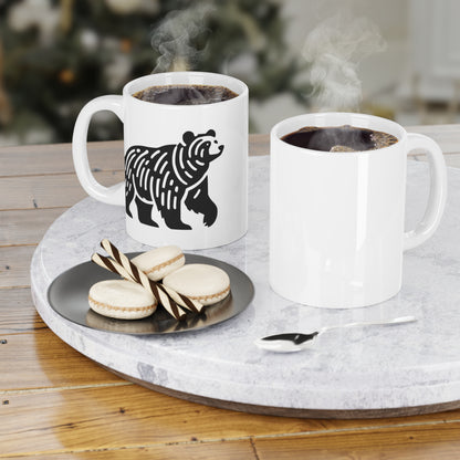 scandinavian minimalistic BEAR - Ceramic Mugs (11oz\15oz\20oz)