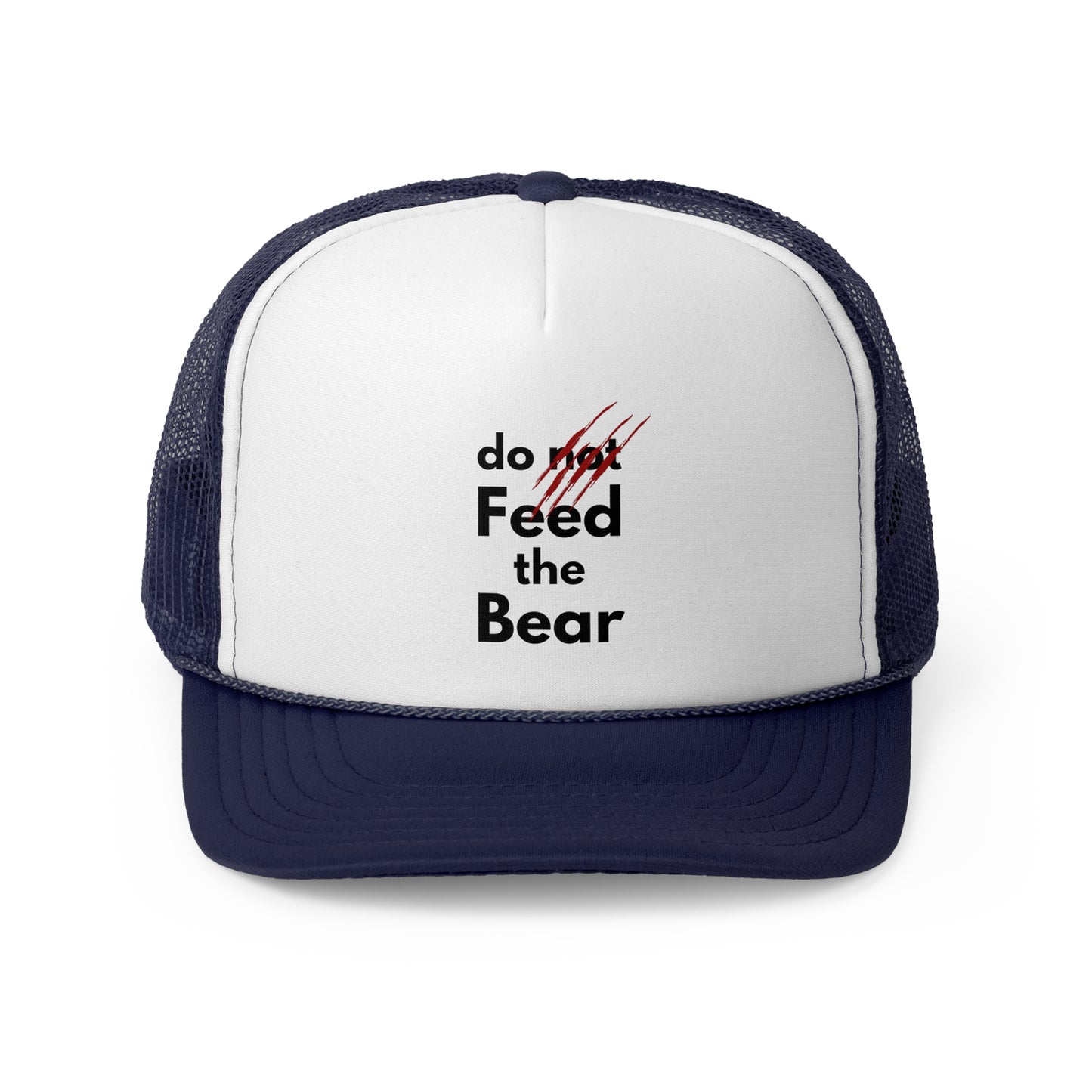 "Do Not Feed the Bear" Trucker Cap - Fun Camping Hat for Adventure Lovers