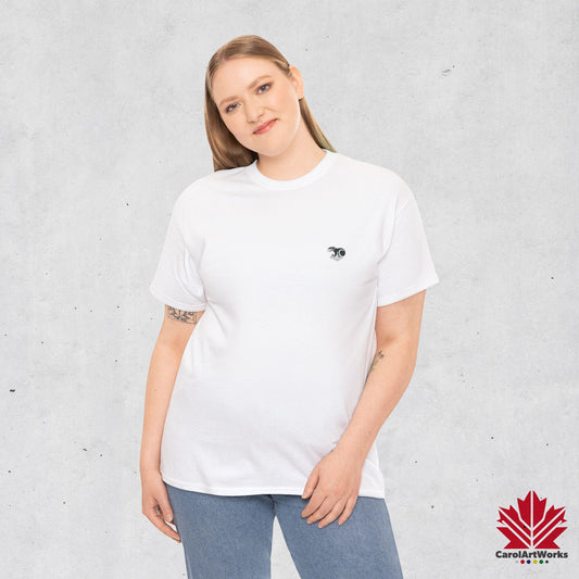 scandinavian minimalistic BEAVER Design Unisex Cotton Tee – Soft and Comfortable Everyday Wear