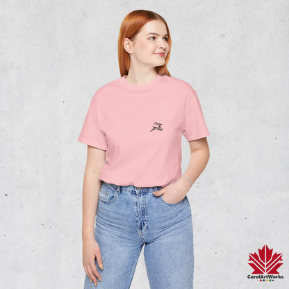 scandinavian minimalistic DEER Design Unisex Short Sleeve Tee - Soft and Comfortable, Perfect for Everyday Wear and Nature Lovers