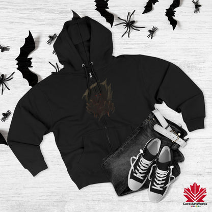 Ghostly Pumpkin – Zip Hoodie | Cute Halloween Outfit