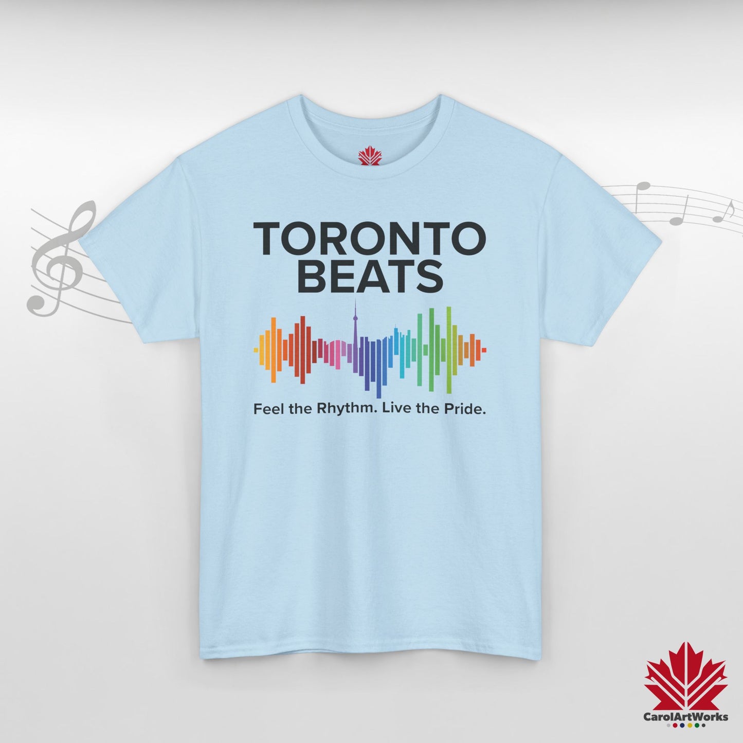 Toronto Beats Classic Cotton Tee – Where Pride Meets Pulse.