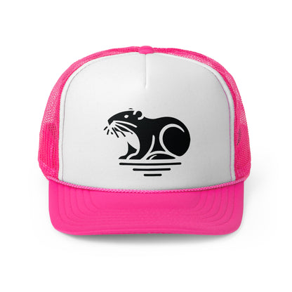 scandinavian minimalistic BEAVER Design Trucker Cap – Perfect for Outdoor Enthusiasts and Nature Lovers