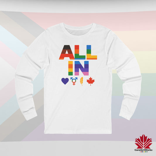 TOUT EN Cœur. Voix. Fierté. - T-shirt léger à manches longues pour des déclarations fortes