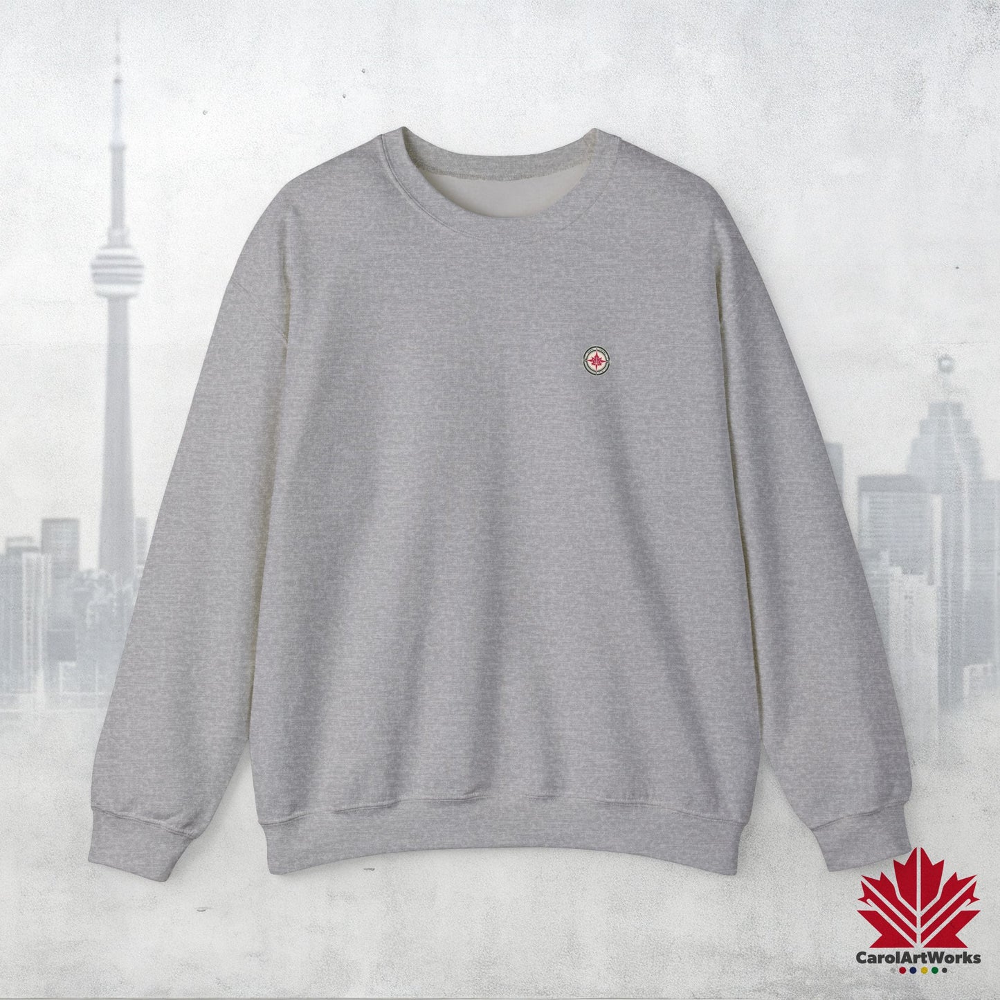 “North Strong” Compass Design Unisex Sweatshirt – Navigate Adventure with Canadian Pride