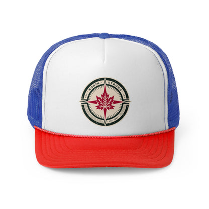 “North Strong” Trucker Cap – Adjustable Mesh Hat for Outdoor Adventures