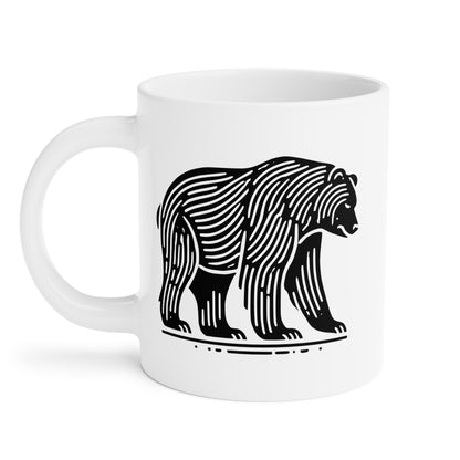 scandinavian minimalistic BEAR - Ceramic Mugs (11oz\15oz\20oz)