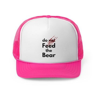 "Do Not Feed the Bear" Trucker Cap - Fun Camping Hat for Adventure Lovers