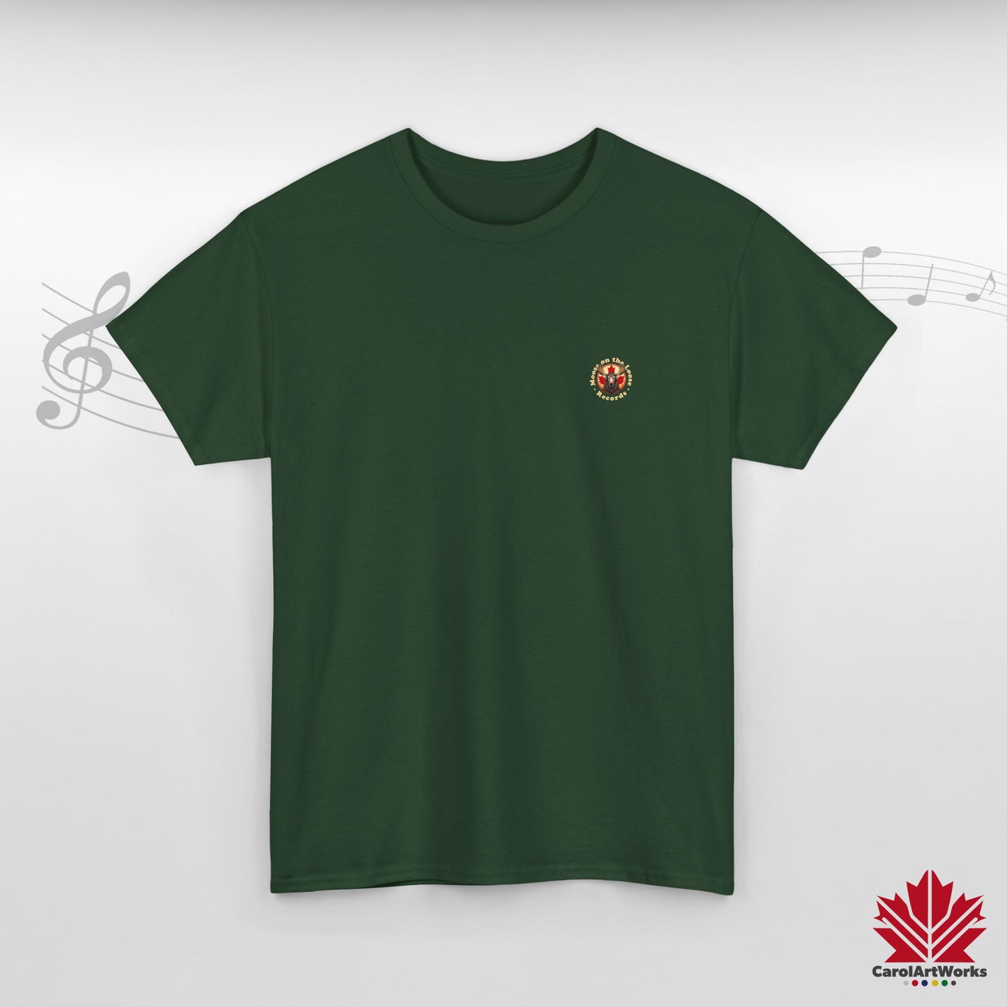 "Moose on the Loose Records" Classic Cotton Tee - Wear the Sound of Canada