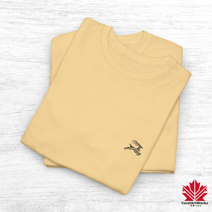 scandinavian minimalistic DEER Design Unisex Cotton Tee – Casual Stylish Comfort