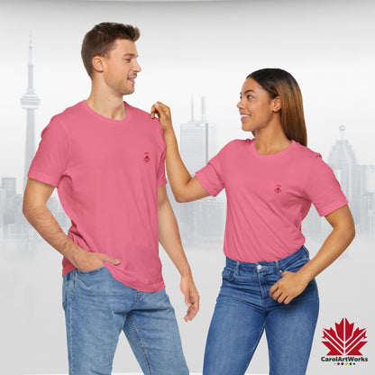 “WE CAN” with Maple Leaf Unisex Short Sleeve Tee – Casual Comfort for Every Occasion
