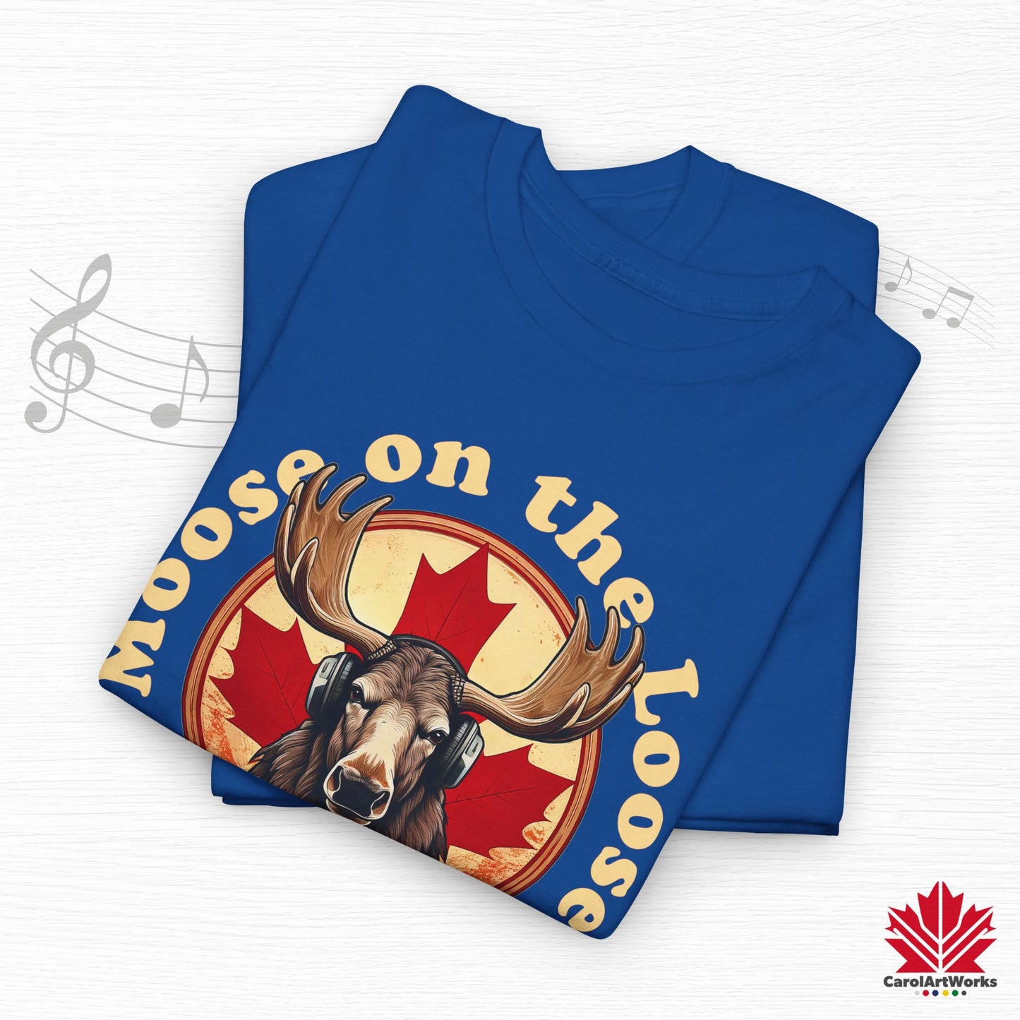 "Moose on the Loose Records" Classic Cotton Tee - Wear the Sound of Canada