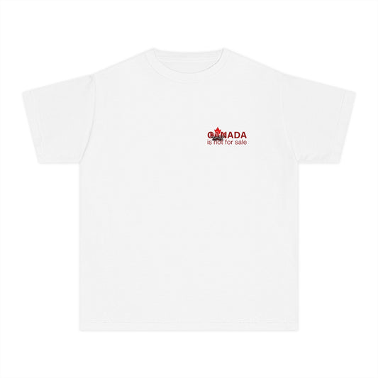 Kanada ist nicht zu verkaufen – Minimalistisches Kinder-T-Shirt – Kleingedrucktes, stolze Identität