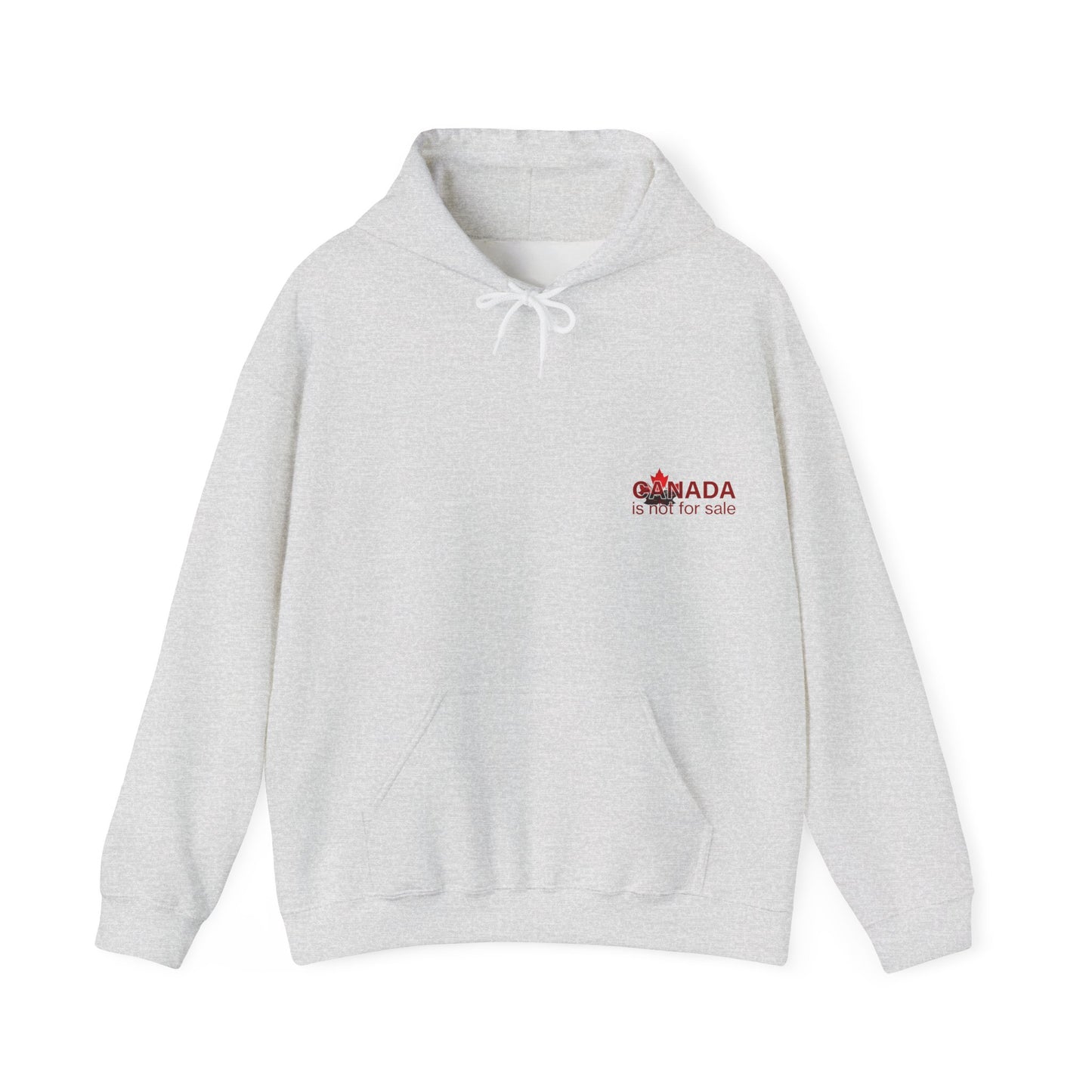 Le Canada n'est pas à vendre - Sweat à capuche minimaliste - Imprimé discret, style décontracté