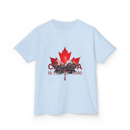 Kanada ist nicht zu verkaufen – Statement-T-Shirt für Kinder – Auffälliger Aufdruck, stolze kleine Kanadier