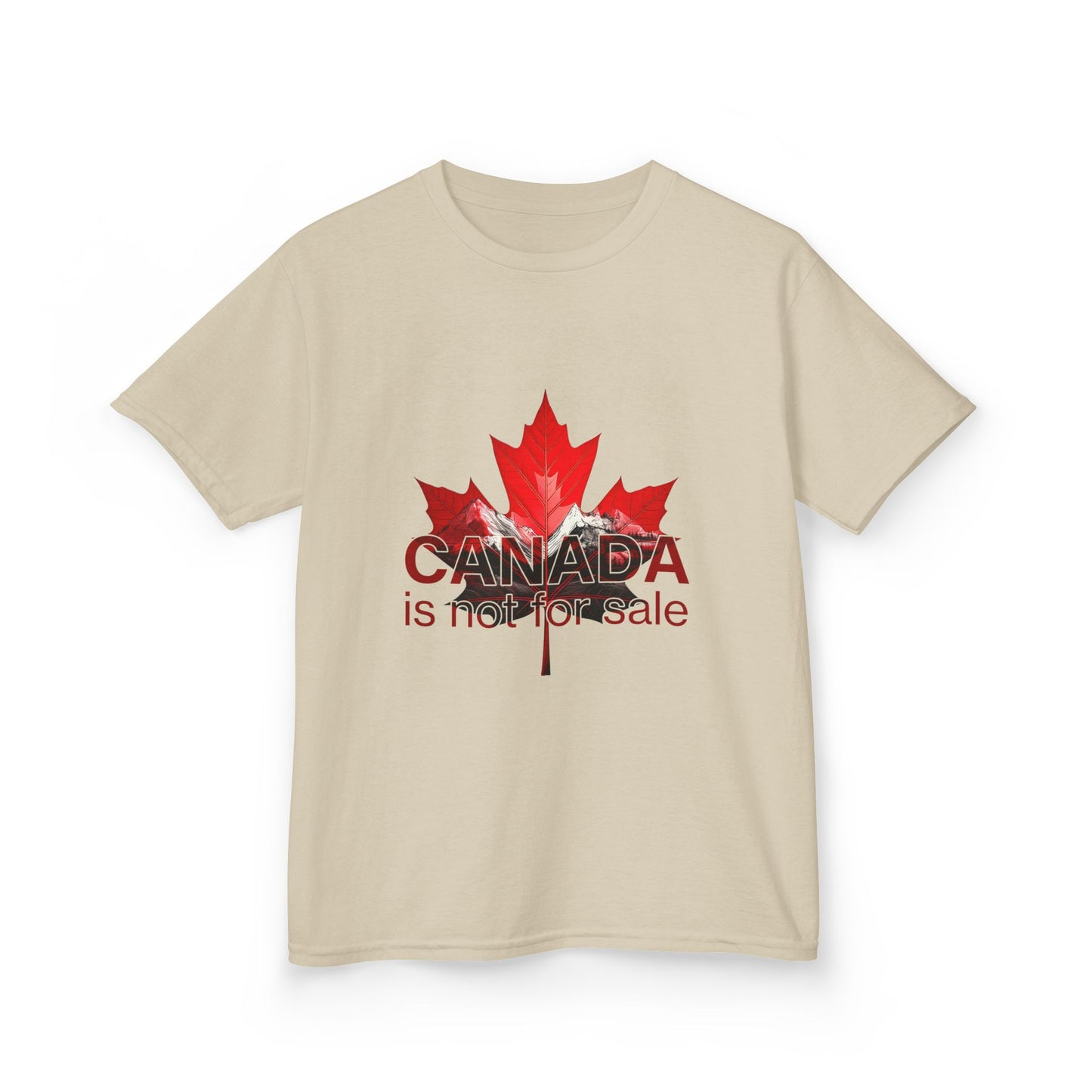 Kanada ist nicht zu verkaufen – Statement-T-Shirt für Kinder – Auffälliger Aufdruck, stolze kleine Kanadier