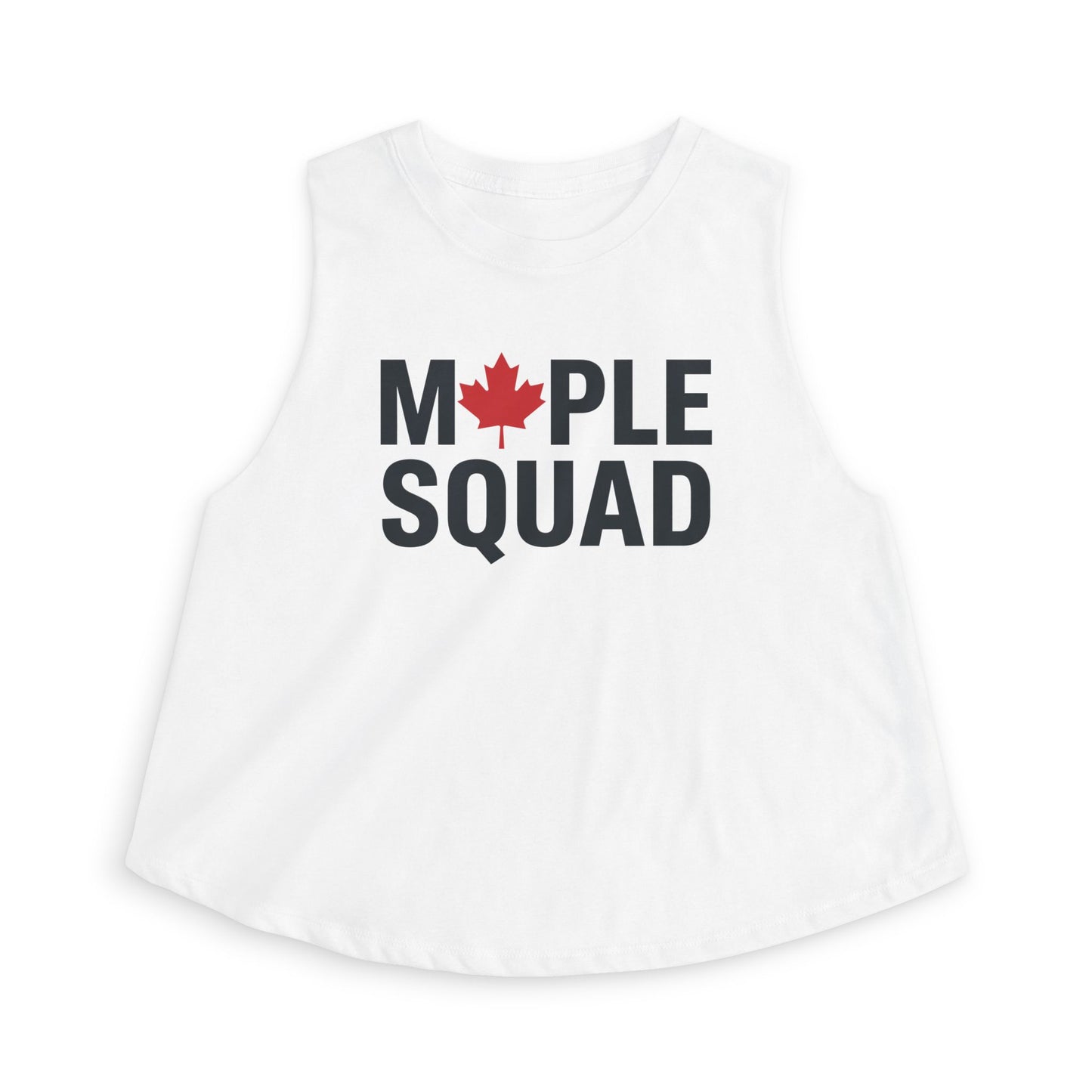 “Maple Squad” Cropped Tank - Cute Matching Maple Graphic Top