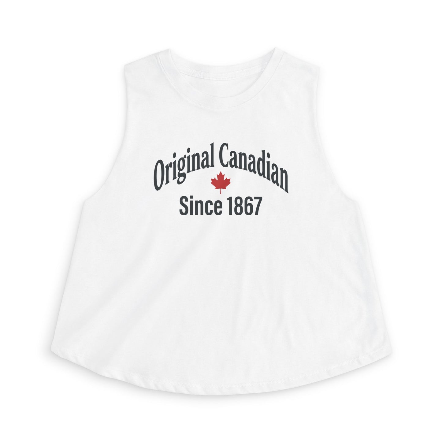“Original Canadian” Cropped Tank - Retro Inspired Canada Graphic Top