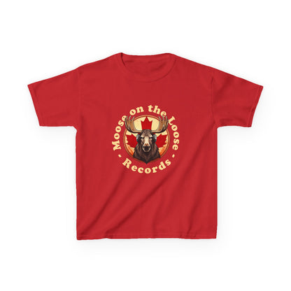 Moose on the Loose Records Kids Tee – Strong Fabric, Little Moose Rockers