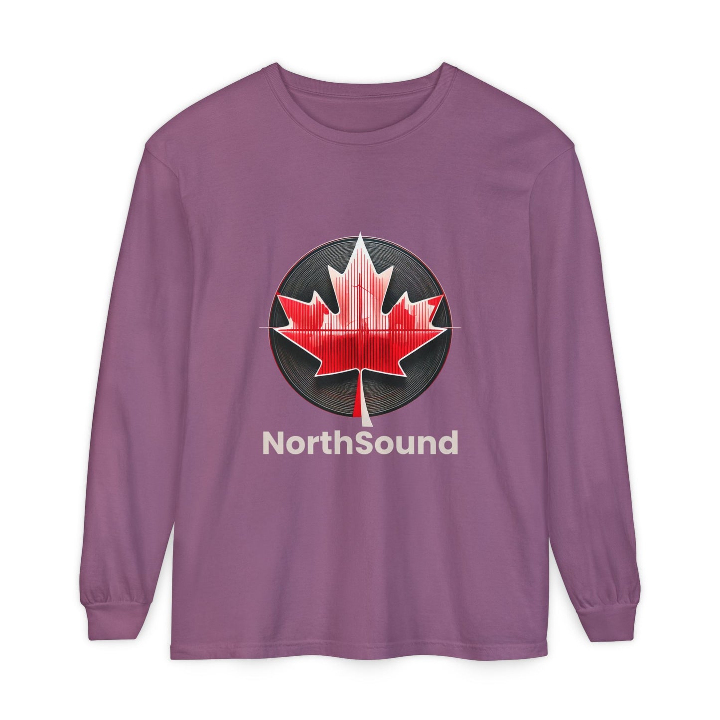 NorthSound Longsleeve – Relaxed Fit, Vinyl‑Inspired Canadian Vibes