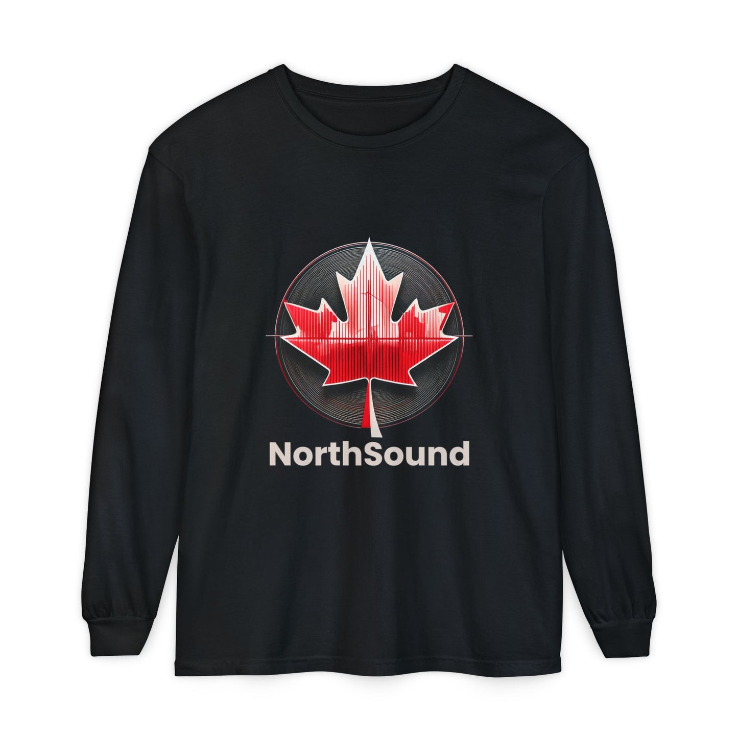 NorthSound Longsleeve – Relaxed Fit, Vinyl‑Inspired Canadian Vibes