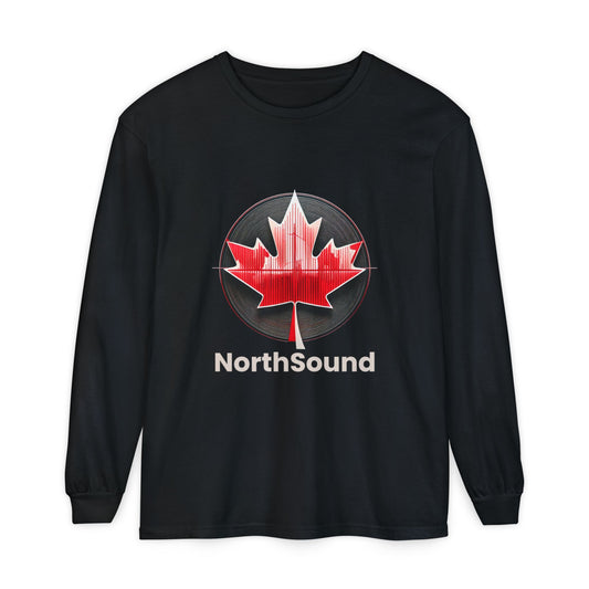 NorthSound Longsleeve – Relaxed Fit, Vinyl‑Inspired Canadian Vibes