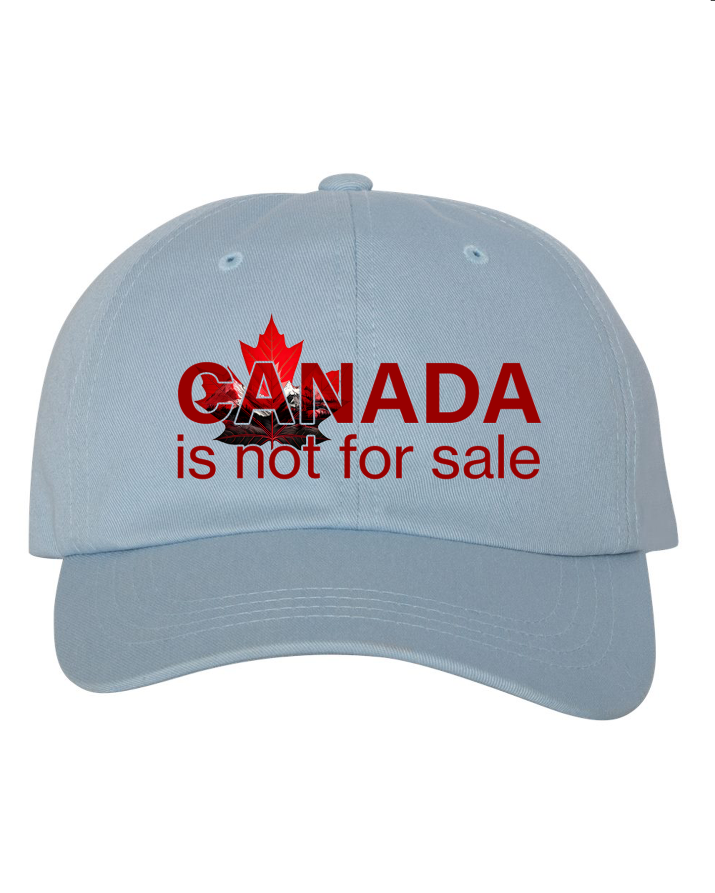 Canada Is Not For Sale Dad Cap – Clean Look, Sovereign Message
