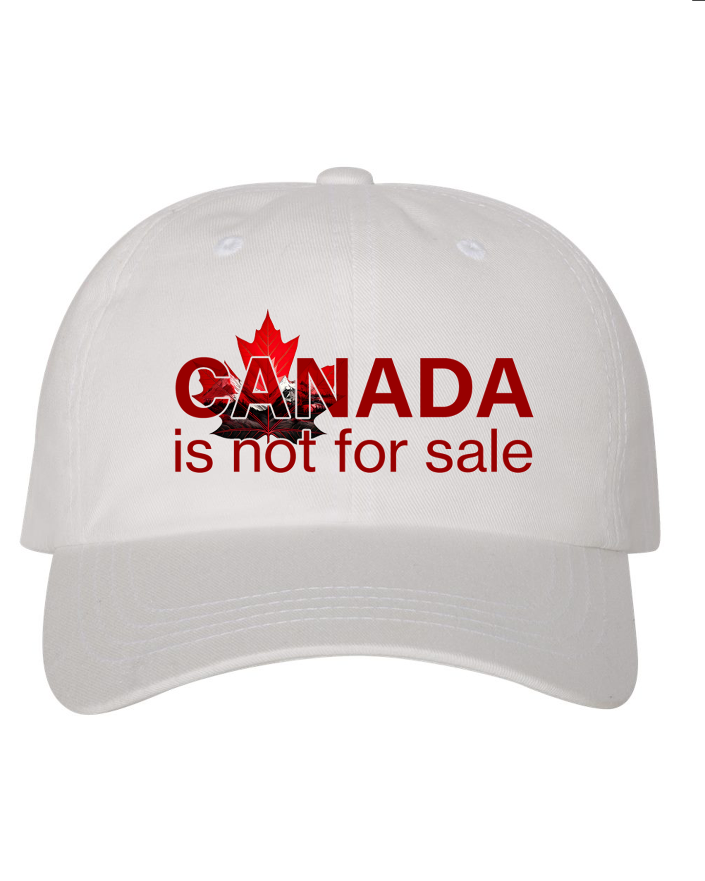 Canada Is Not For Sale Dad Cap – Clean Look, Sovereign Message