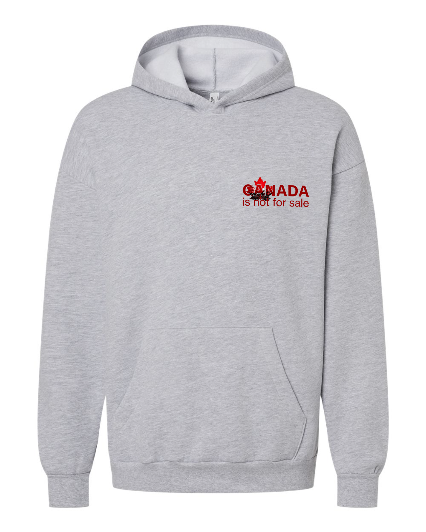 Le Canada n'est pas à vendre - Sweat à capuche minimaliste - Petits caractères, grands caractères