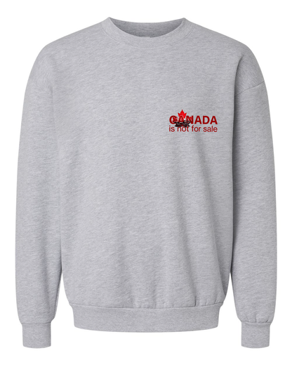 Le pull ras du cou minimaliste « Canada Is Not For Sale » – Une force discrète, de profondes racines canadiennes