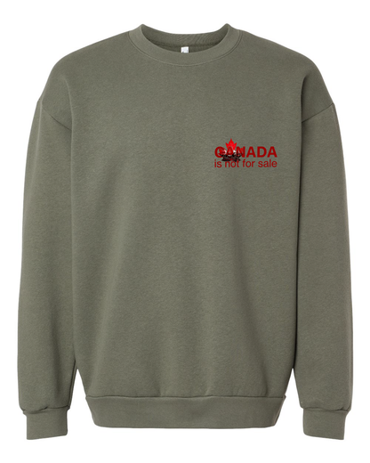 Le pull ras du cou minimaliste « Canada Is Not For Sale » – Une force discrète, de profondes racines canadiennes