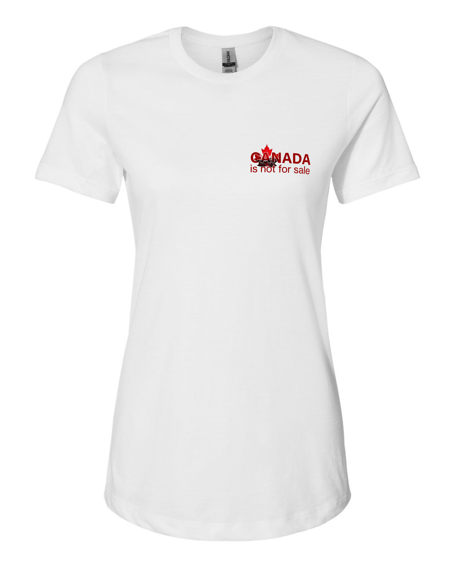 „Kanada ist nicht zu verkaufen“ – Minimalistisches Damen-T-Shirt mit dezentem Print und starker kanadischer Botschaft