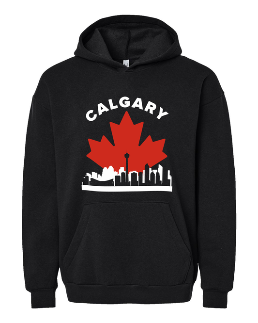 MapleLine Calgary Premium Fleece Hoodie – Soft Luxury with Canadian Soul