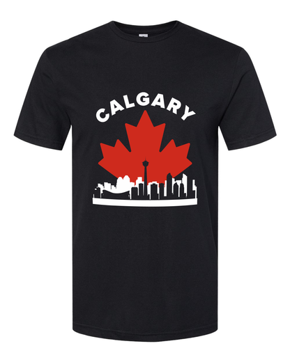 MapleLine Calgary Softstyle Tee – Everyday Comfort with City Pride