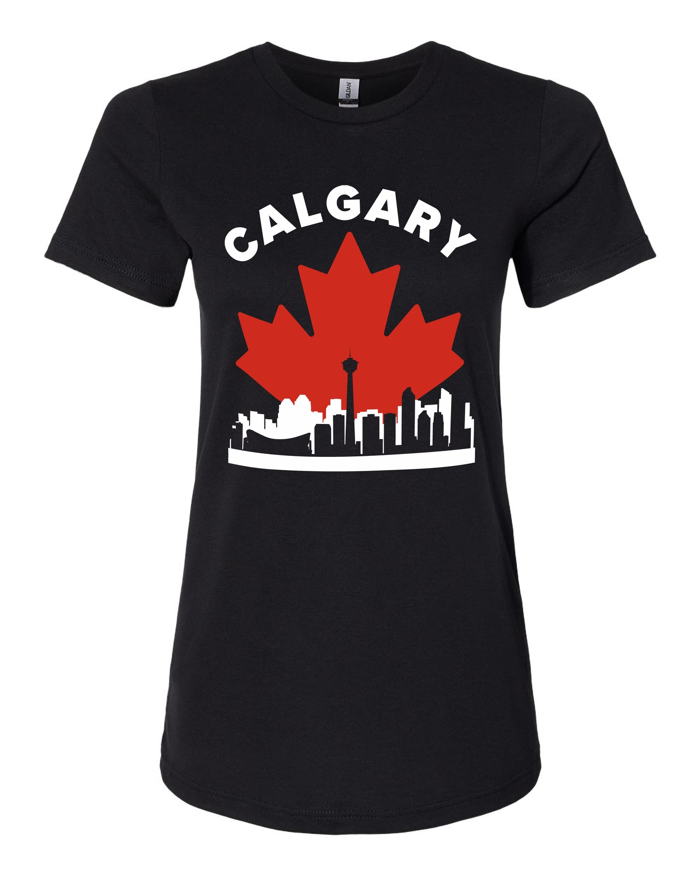 MapleLine Calgary Women’s Premium Softstyle Tee – Effortless Comfort, City Confidence