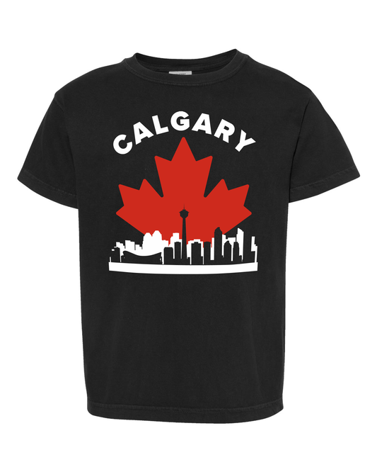 MapleLine Calgary Kids Premium Tee – Soft, Strong & Proudly Canadian