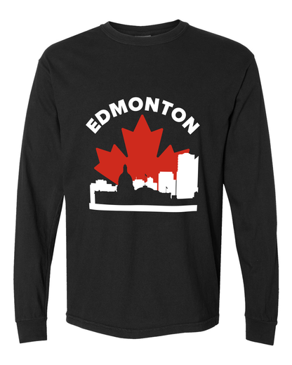 MapleLine Edmonton Heavyweight Longsleeve – Relaxed Fit, Northern Confidence