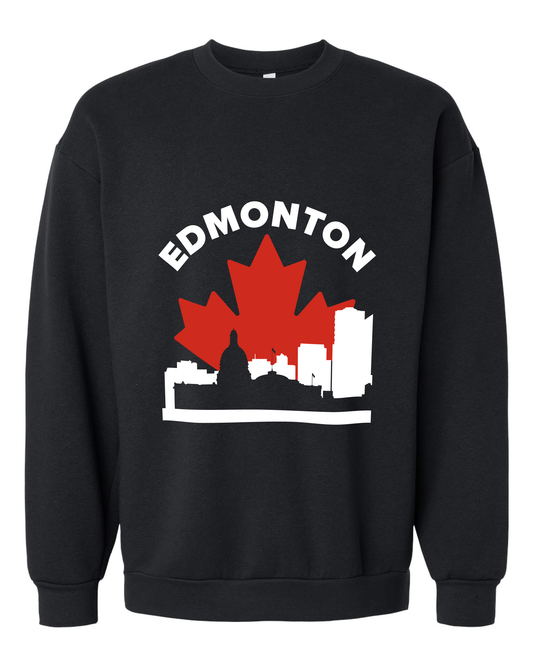 MapleLine Edmonton Premium Fleece Crewneck – Northern Warmth, Proudly Canadian