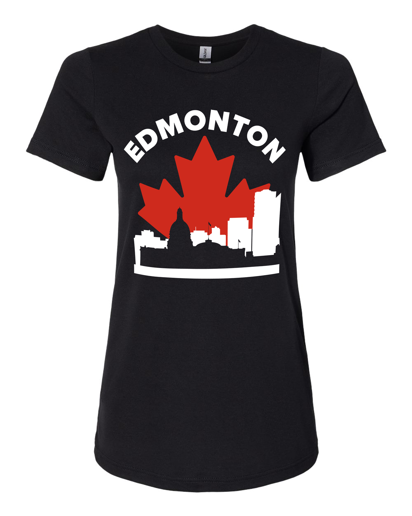 MapleLine Edmonton Women’s Premium Tee – Effortless Style, Northern Spirit