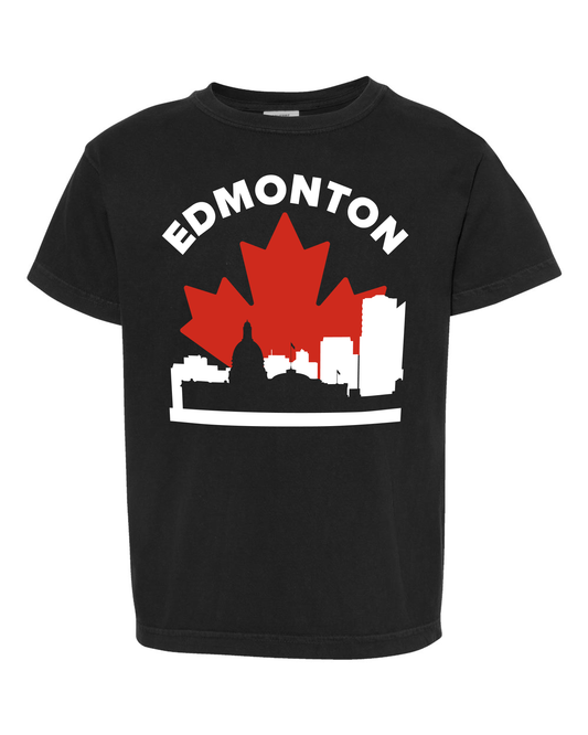 MapleLine Edmonton Kids Premium Tee – Soft, Strong & Proud of the North